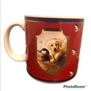 Sportsman Collection Kaatz signed Game Keeper Coffee mug cup Rare Dog Vintage 95